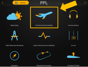flygo ppl exam study app pilots student menu aircraft general knowledge