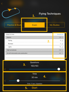 flygo ppl exam study app pilots exam scores questions time