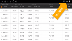 ppl pilot logbook international app auto fill function settings introduction